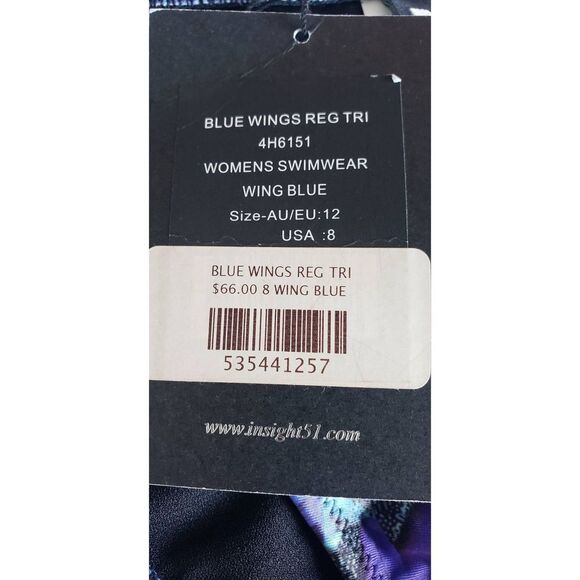 INSIGHT BLUE WINGS REG TRI BIKINI BOTTOM NWT - Picture 5 of 5